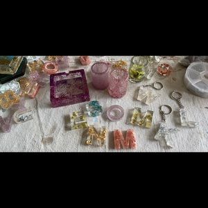 Resin keychains, shot glasses, ashtrays, and more!